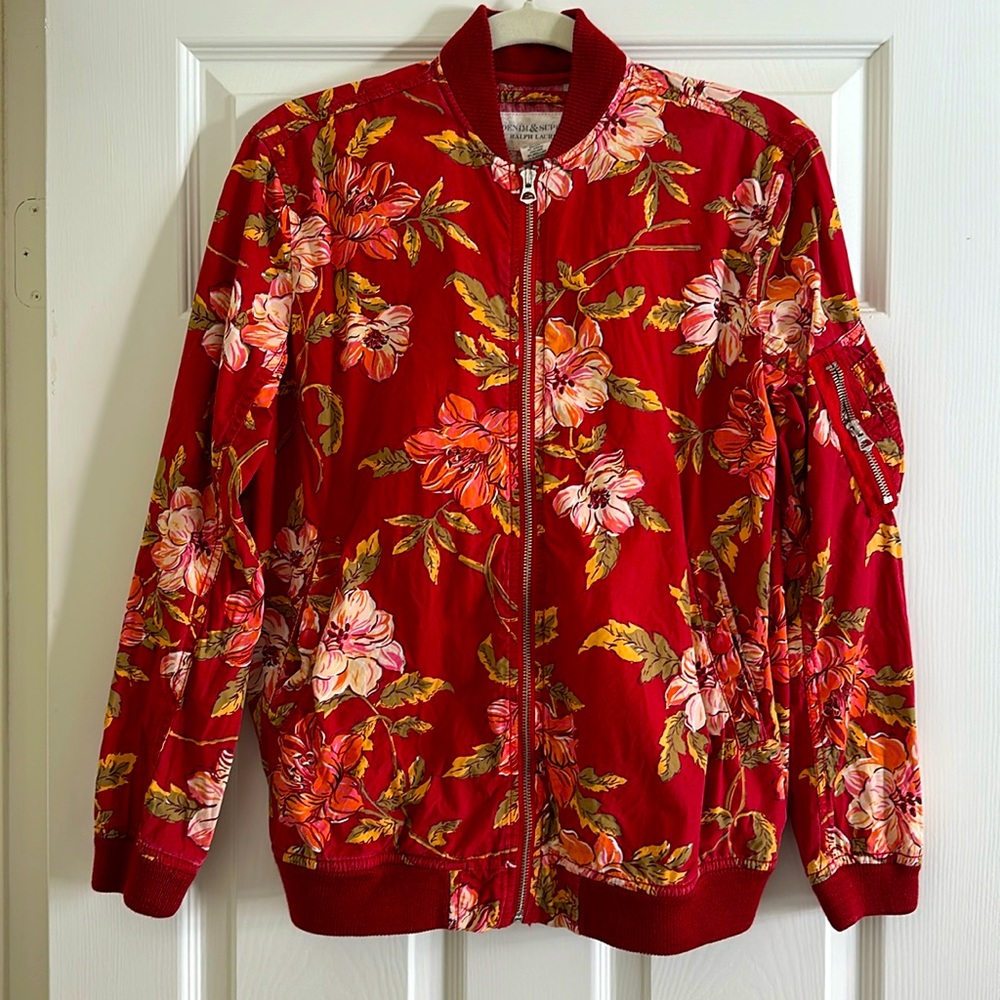 Denim & Supply x Ralph Lauren bomber jacket red S